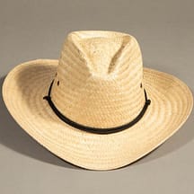 484 - Rolled Brim Western Straw