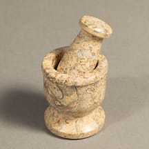 583 - Onyx Mortar & Pestle Fossil Small