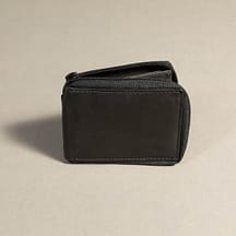 7131 - Bifold Zipper Wallet Black