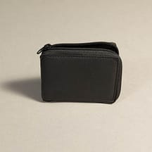 7221 - Bifold Zipper Wallet Black