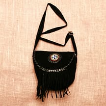 8103 - Medium Leather Purse Black