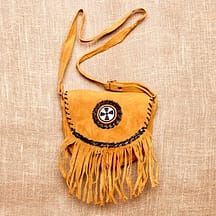 8100 - Medium Leather Purse Gold