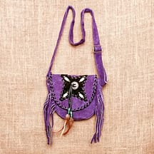 8217 - Small Leather Purse Purple