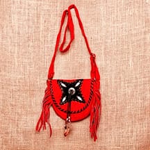 8211 - Small Leather Purse Red