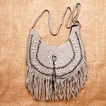 8566 - Leather Purse Grey