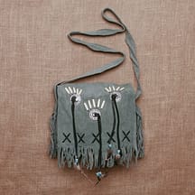 8606 - Leather Purse Gray