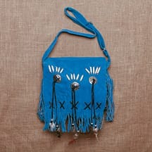 8609 - Leather Purse Turquoise