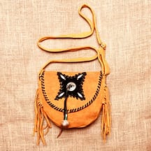 8640 - Leather Purse Gold