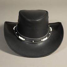 8680 - Leather Hat Black