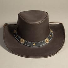 8921 - Leather Hat Brown