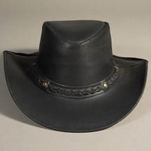 8950 - Leather Hat Black