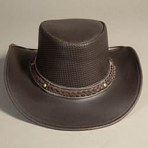 8961 - Leather Hat Brown