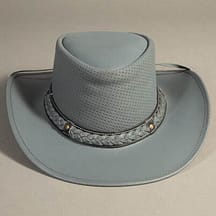 8965 - Leather Hat Grey