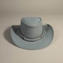 8965 - Leather Hat Grey