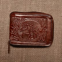792 - Leather Zipper Wallet