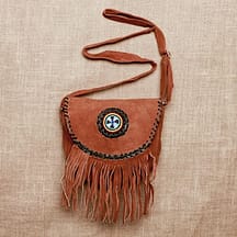 8108 - Medium Leather Purse Brown