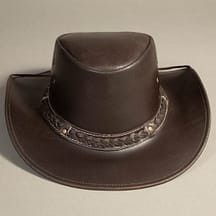 8991 - Leather Hat Brown
