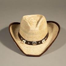 487 - Western Straw Hat