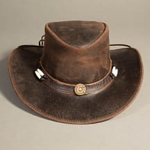 8621 - Leather Hat Brown