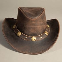 8741 - Leather Hat Brown