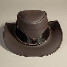 8791 - Leather Hat Brown