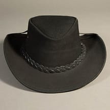 8850 - Leather Hat Black