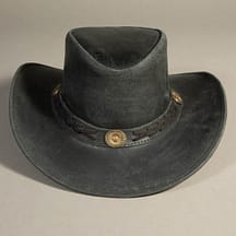 8860 - Leather Hat Black