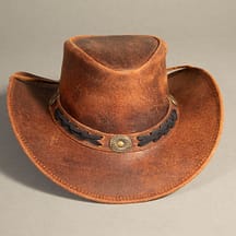 8861 - Leather Hat Brown