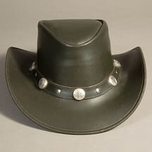 8947 - Leather Hat Olive