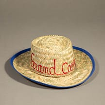 44612 - Embroidered Child's Straw Blue Grand Canyon