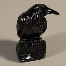 927 - Medium Calcite Black Raven