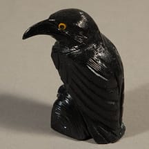 928 - Large Calcite Black Raven