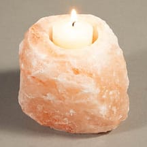 910 - Rough Salt Candle Holder