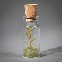 96415 - Peridot Glass Wishing Bottle