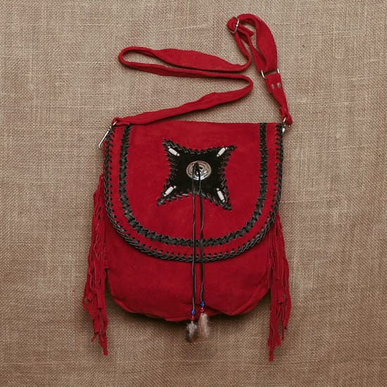 8641 - Leather Purse Red