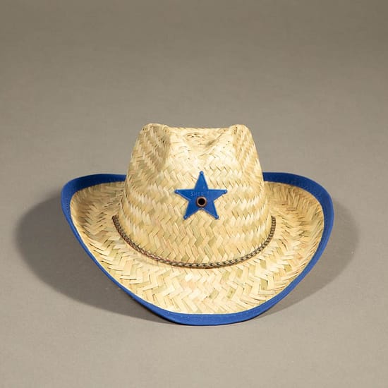 4451 - Infant's Western Straw Blue