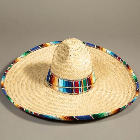 474 - Adult Serape Border Sombrero