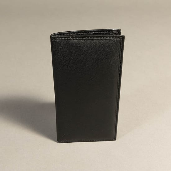 7671 - Checkbook Holder Wallet Black