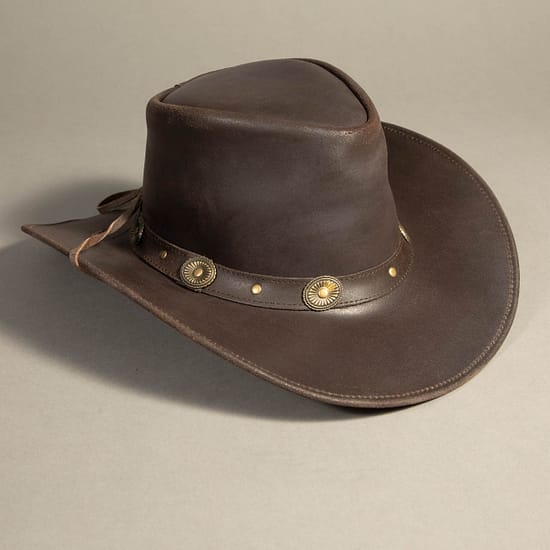 8881 - Leather Hat Brown - Image 2