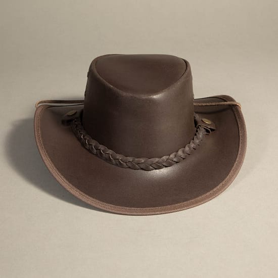 8901 - Leather Hat Brown