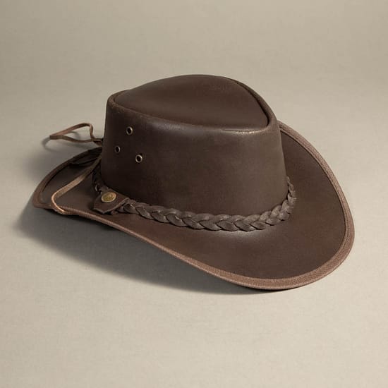 8901 - Leather Hat Brown - Image 2