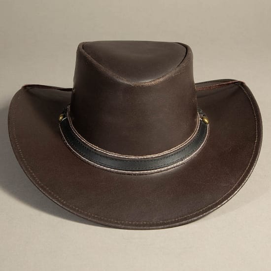 8911 - Leather Hat Brown