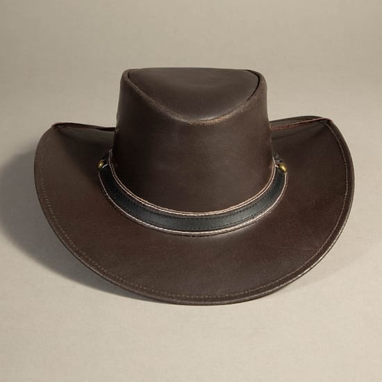 8911 - Leather Hat Brown