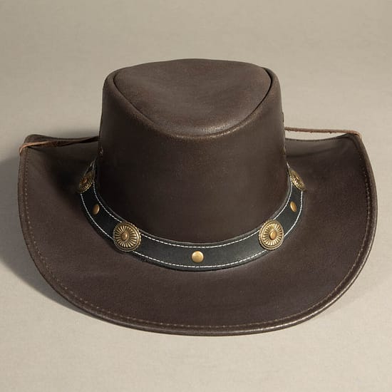 8921 - Leather Hat Brown