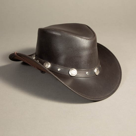 8941 - Leather Hat Brown - Image 2