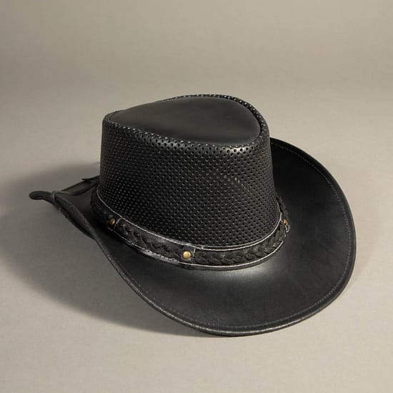 8960 - Leather Hat Black - Image 2