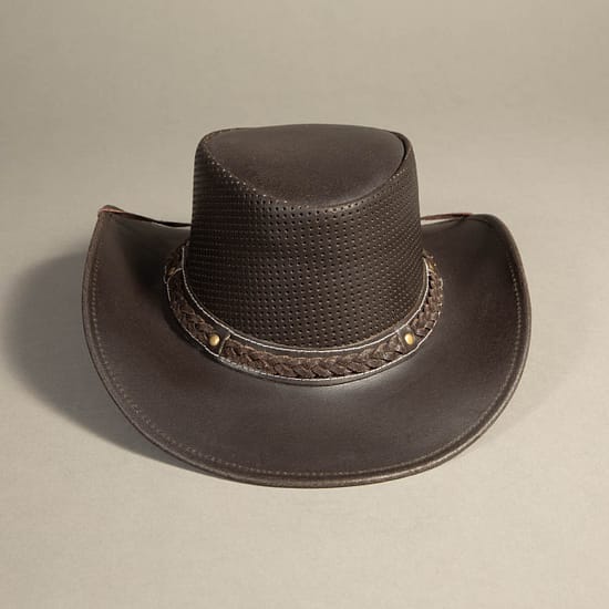 8961 - Leather Hat Brown