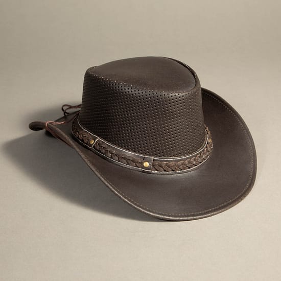 8961 - Leather Hat Brown - Image 2