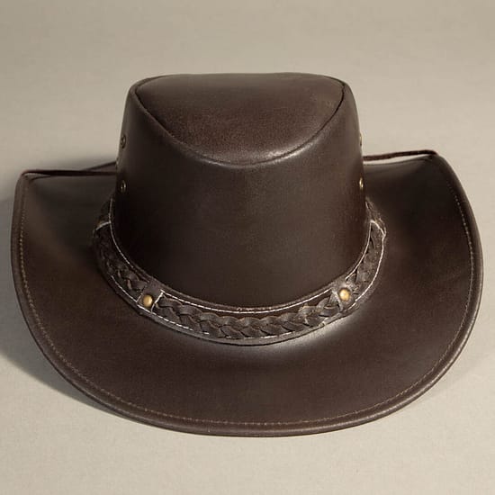 8991 - Leather Hat Brown