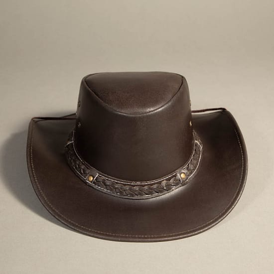 8991 - Leather Hat Brown